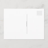 ハッピーバースデー猫のカップケーキとパーティー帽子 インビテーションポストカード (裏面)