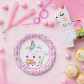 ハッピーバースデー猫のパーティー名 ペーパープレート (パーティー)
