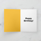 ハッピーバースデー猫のベアハットユーモア シーズンカード (内部)