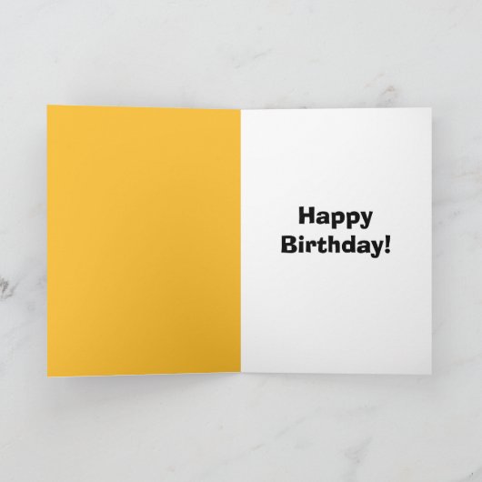 ハッピーバースデー猫のベアハットユーモア シーズンカード (内部)