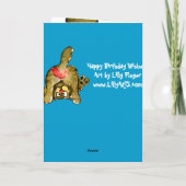 ハッピーバースデー猫グリーティングカード カード (裏面)