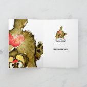 ハッピーバースデー猫グリーティングカード カード (内部)