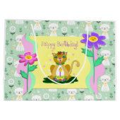 ハッピーバースデー猫大抱き枕 ラージペーパーバッグ (裏面)