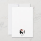 ハッピーバースデー猫好きカード（ピンク） サンキューカード (裏面)