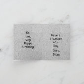 ハッピーバースデー猫 カード (内部)