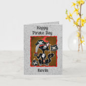 ハッピーバースデー猫 カード (黄色い花)