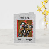 ハッピーバースデー猫 カード (黄色い花)