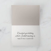 ハッピーバースデー猫 カード (内部)