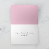 ハッピーバースデー猫 カード (内部)