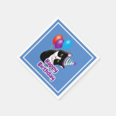 ハッピーバースデー猫 スタンダードカクテルナプキン (角)