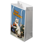 ハッピーバースデー猫 スモールペーパーバッグ (裏面アングル)