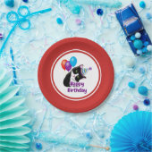 ハッピーバースデー猫 ペーパープレート (パーティー)