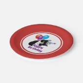 ハッピーバースデー猫 ペーパープレート (アングル)