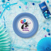 ハッピーバースデー猫 ペーパープレート (パーティー)