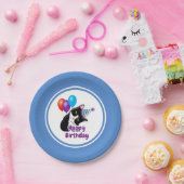 ハッピーバースデー猫 ペーパープレート (パーティー)