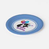 ハッピーバースデー猫 ペーパープレート (アングル)