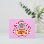 ハッピーバースデー猿 ポストカード (スタンド正面)