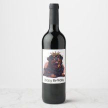 ハッピーバースデー王室のロットワイラードッククイーンクラウン