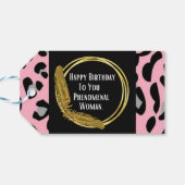 ハッピーバースデー現象女性 ギフトタグ (裏面横)