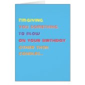 ハッピーバースデー現金おもしろい大人ユーモアカード (正面)