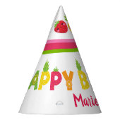 ハッピーバースデー甘い果実 パーティーハット (左)