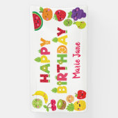 ハッピーバースデー甘い果実 横断幕 (縦)