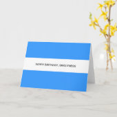 ハッピーバースデー甘味 カード (黄色い花)