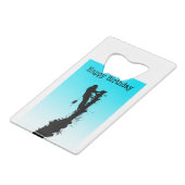 ハッピーバースデー産石樹木外科医リギングツリー クレジットカード栓抜き (裏面アングル)