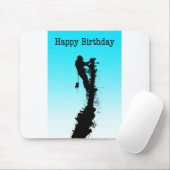ハッピーバースデー産石樹木外科医リギングツリー マウスパッド (マウス)