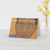 ハッピーバースデー甥のグリーティングカード カード (黄色い花)