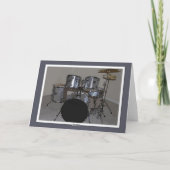 ハッピーバースデー甥のドラム カード (裏面)