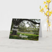 ハッピーバースデー甥古の木インガーデン カード (黄色い花)