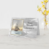 ハッピーバースデー甥 カード (黄色い花)