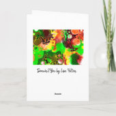 ハッピーバースデー甥 |抽象芸術アート カード (裏面)