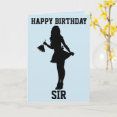 ハッピーバースデー用フランスのメイドカード カード (黄色い花)