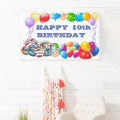 ハッピーバースデー番号ビニールバナー3' x 5'バナー 横断幕 (インサイチュ)