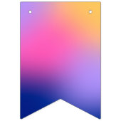 ハッピーバースデー白熱［赤熱］光を放つネオンライツレインボーブレンド バンティングフラッグ (第1の旗)