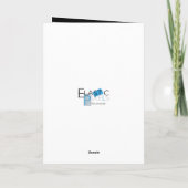 ハッピーバースデー白黒グレイレトロMCMルック カード (裏面)