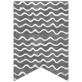 ハッピーバースデー白黒 バンティングフラッグ (第1の旗)