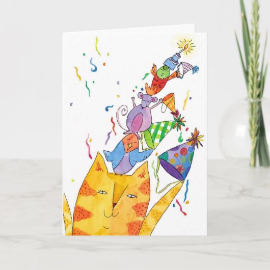 ハッピーバースデー皆 カード (正面)