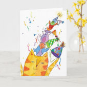 ハッピーバースデー皆 カード (黄色い花)