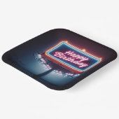 ハッピーバースデー看板 ペーパープレート (傾斜あり)