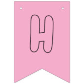 ハッピーバースデー着色バナー風船，帽子，ケーキ バンティングフラッグ (第2の旗)