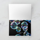 ハッピーバースデー石鹸泡カスタム カード (内部)