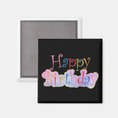 ハッピーバースデー磁石 マグネット (正面/裏面)