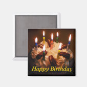 ハッピーバースデー磁石 マグネット (正面/裏面)