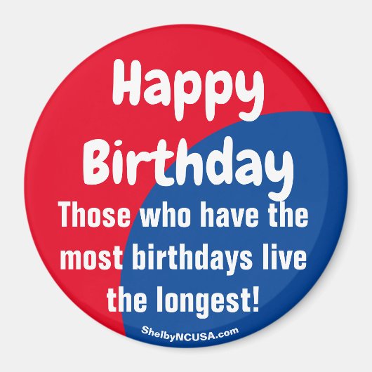 ハッピーバースデー磁石 マグネット (正面)