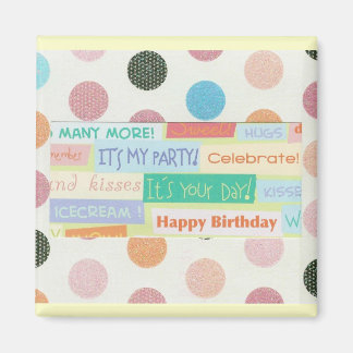 ハッピーバースデー磁石 マグネット