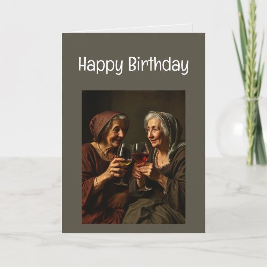 ハッピーバースデー祝老齢 カード (正面)