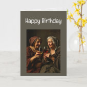 ハッピーバースデー祝老齢 カード (黄色い花)